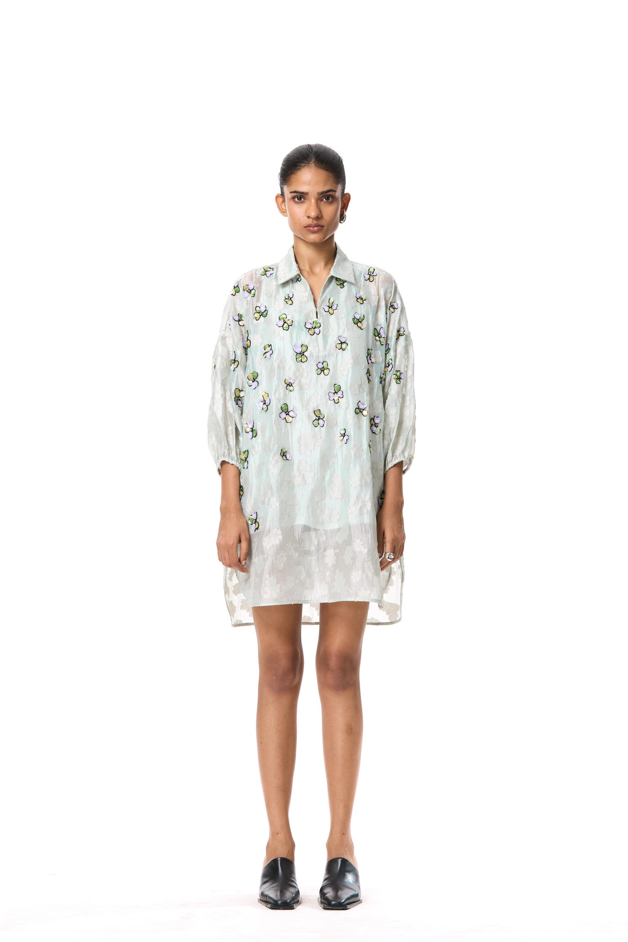 'CENDREA' EMBELLISHED DRESS - Kanika Goyal Label