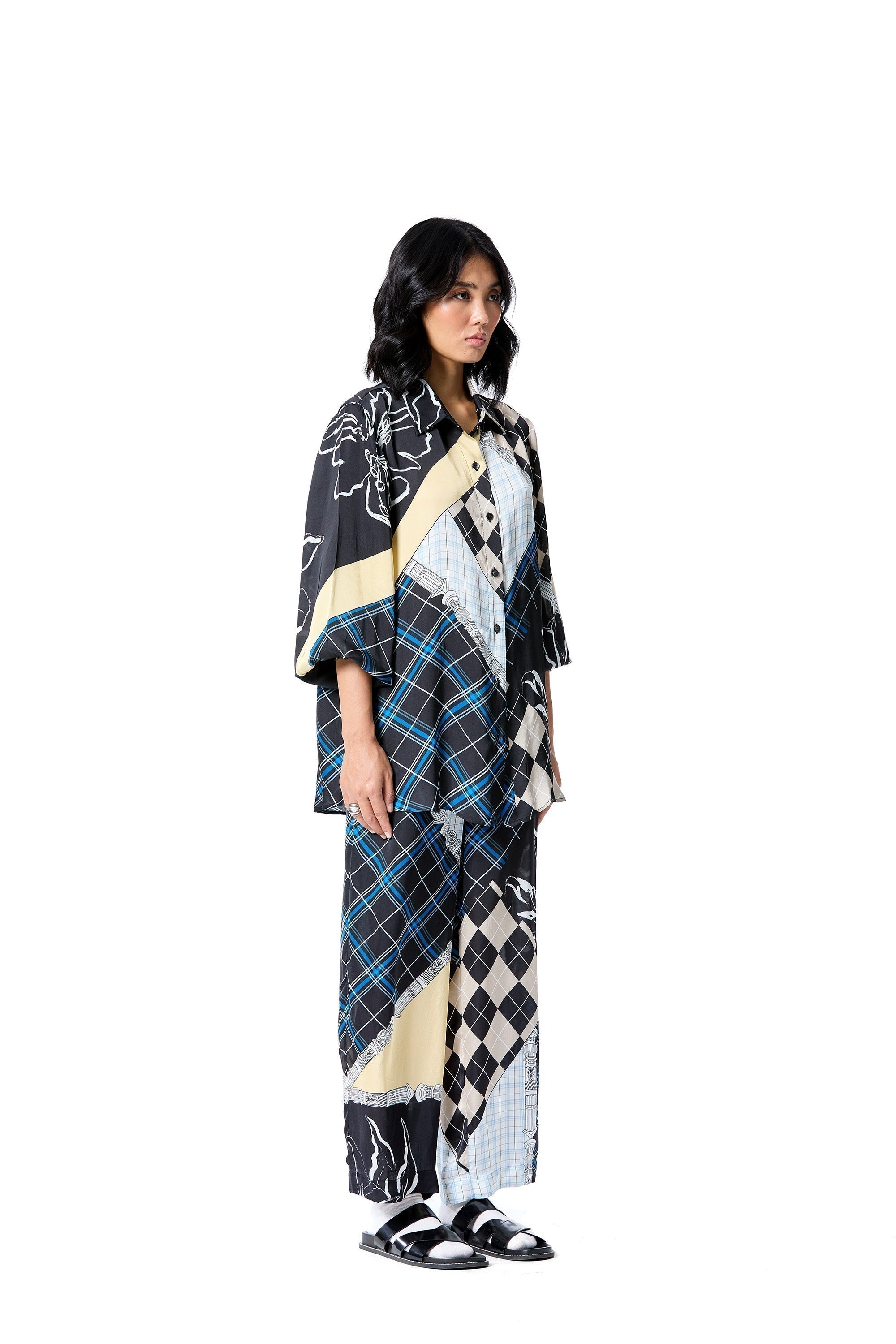 CHECK MAZE COORDINATED SET - Kanika Goyal Label