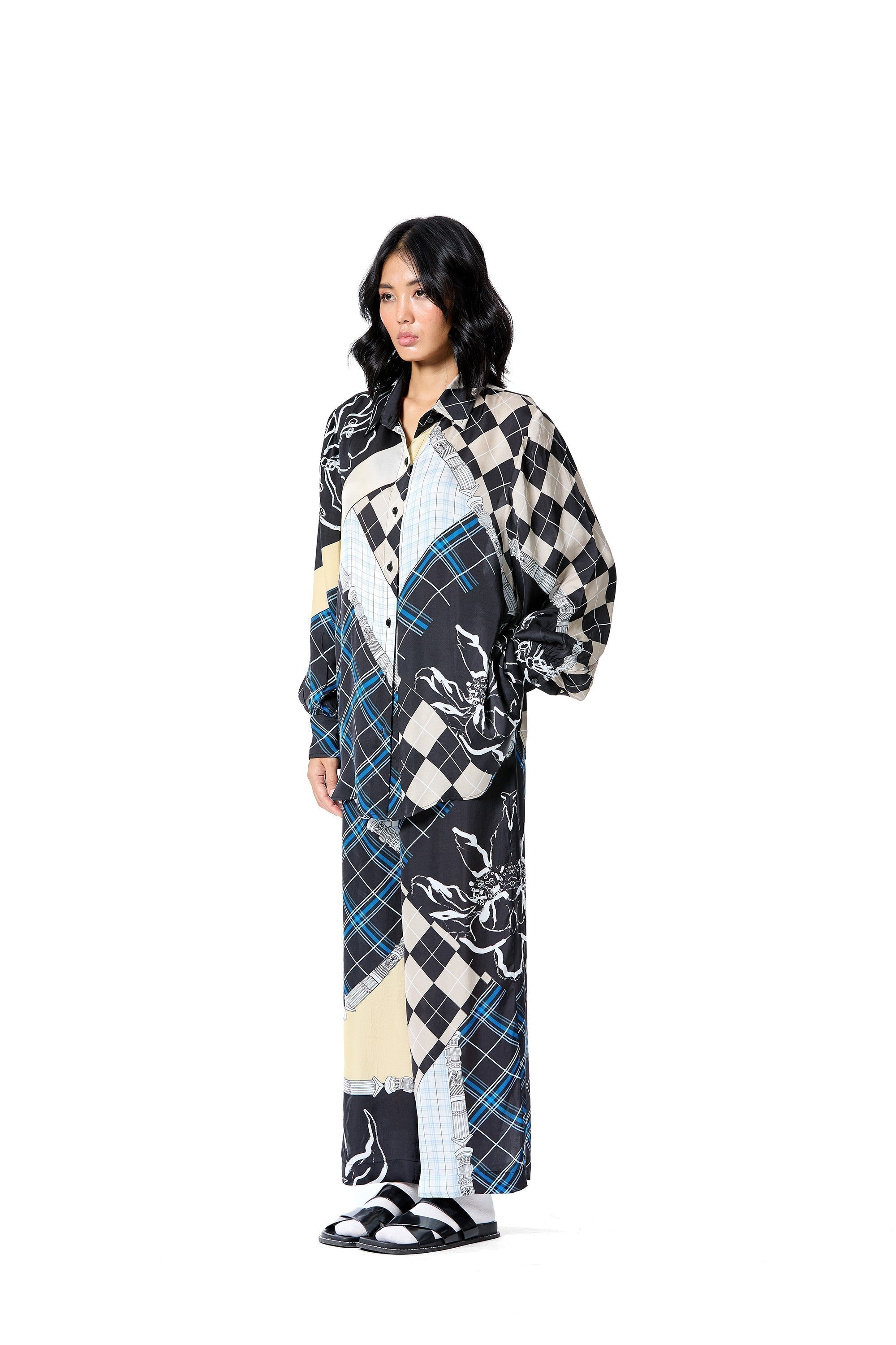 CHECK MAZE COORDINATED SET - Kanika Goyal Label