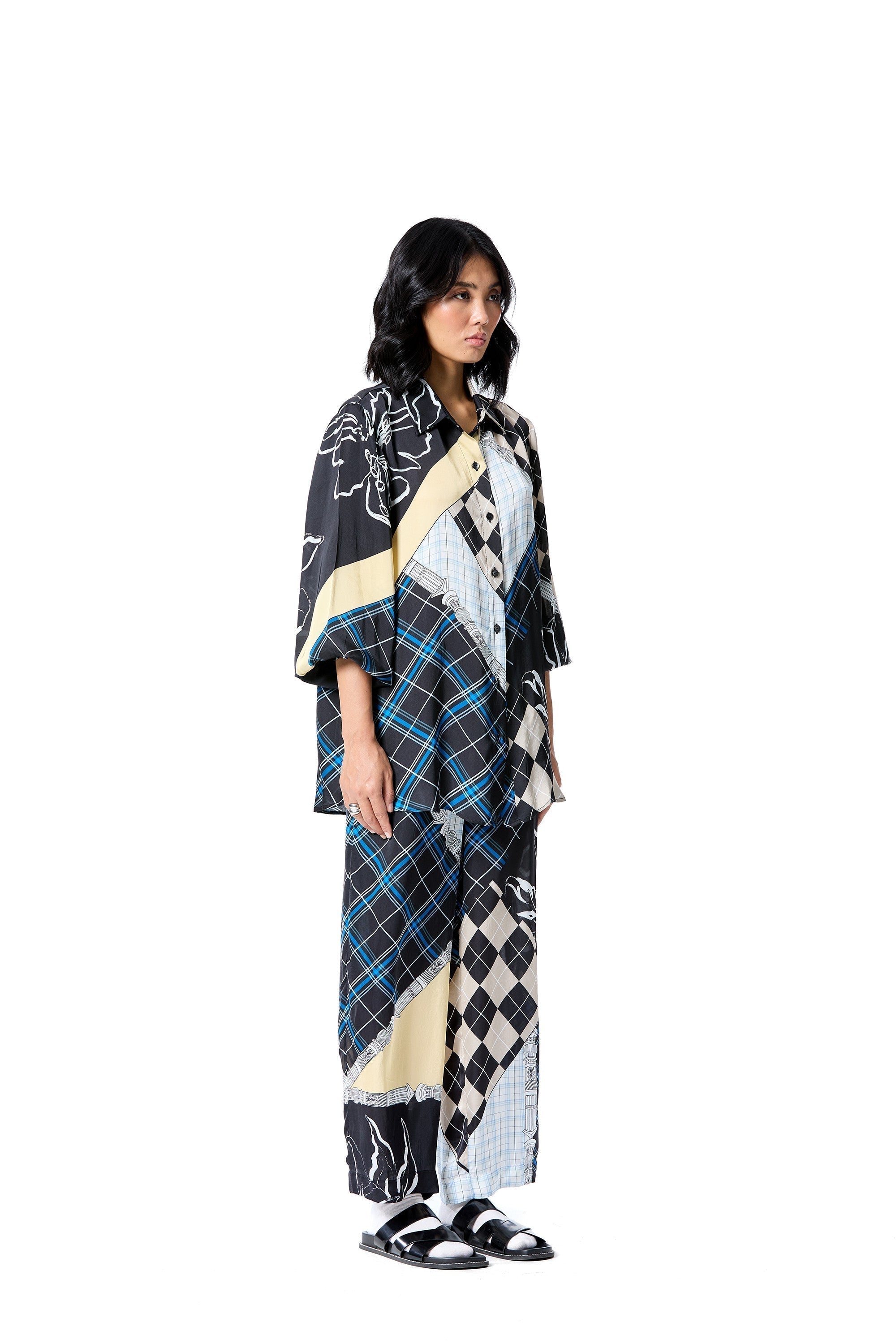 CHECK MAZE COORDINATED SET - Kanika Goyal Label