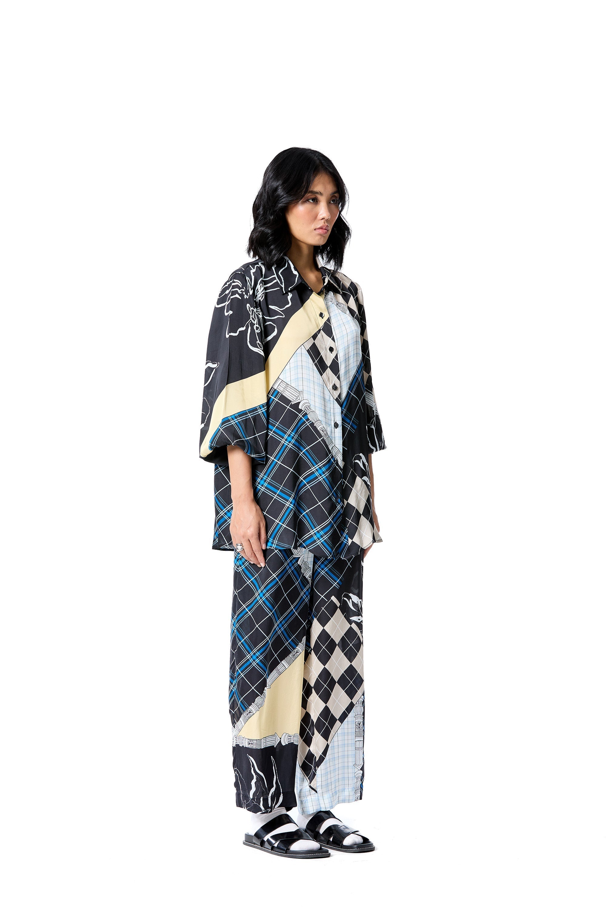 CHECK MAZE COORDINATED SET - Kanika Goyal Label