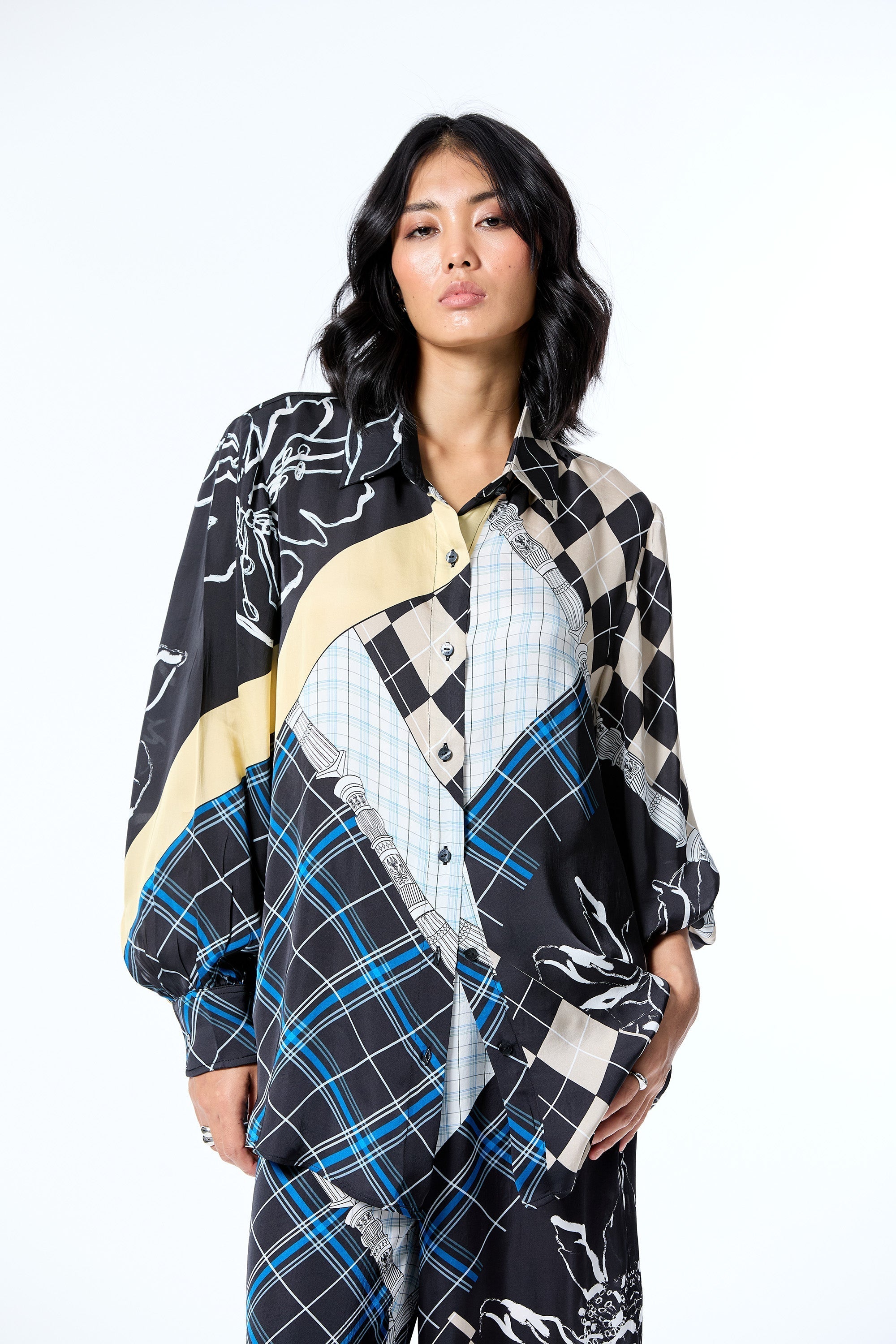 CHECK MAZE COORDINATED SET - Kanika Goyal Label