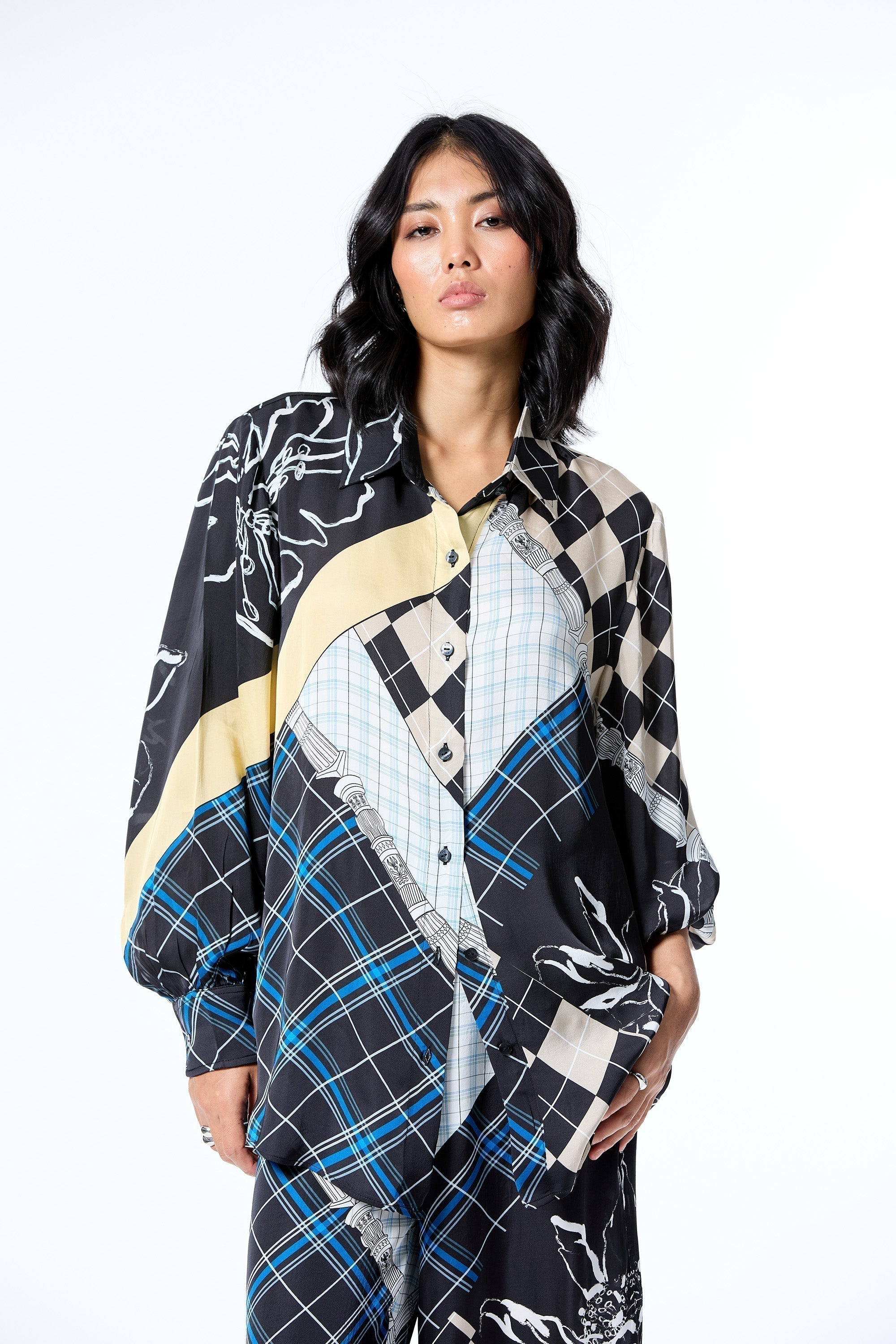 CHECK MAZE COORDINATED SET - Kanika Goyal Label
