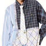 CHECK MAZE' PRINTED TIE - Kanika Goyal Label