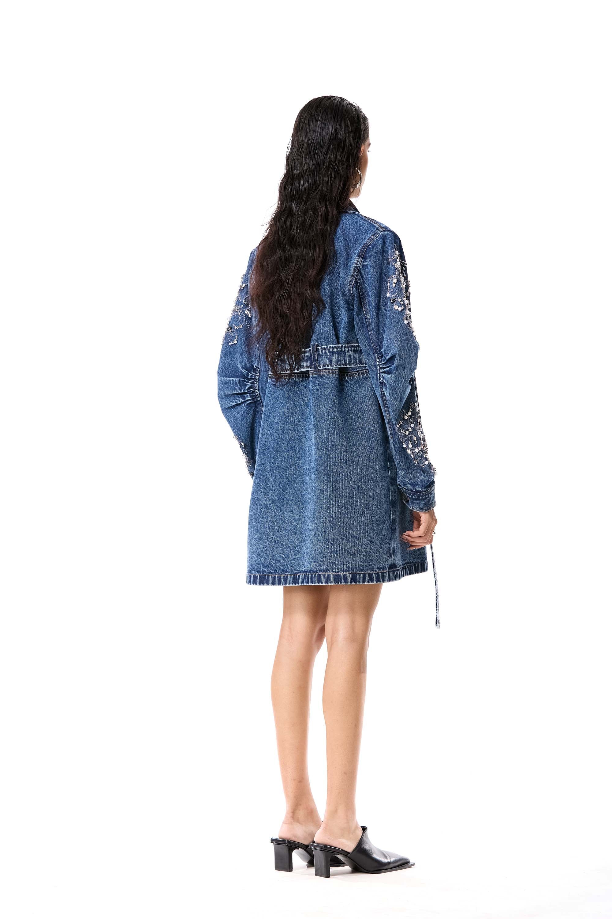 CHROMAVINE DENIM TRENCH - Kanika Goyal Label