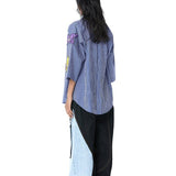 COLOUR - BLOCKED DENIM PANTS - Kanika Goyal Label