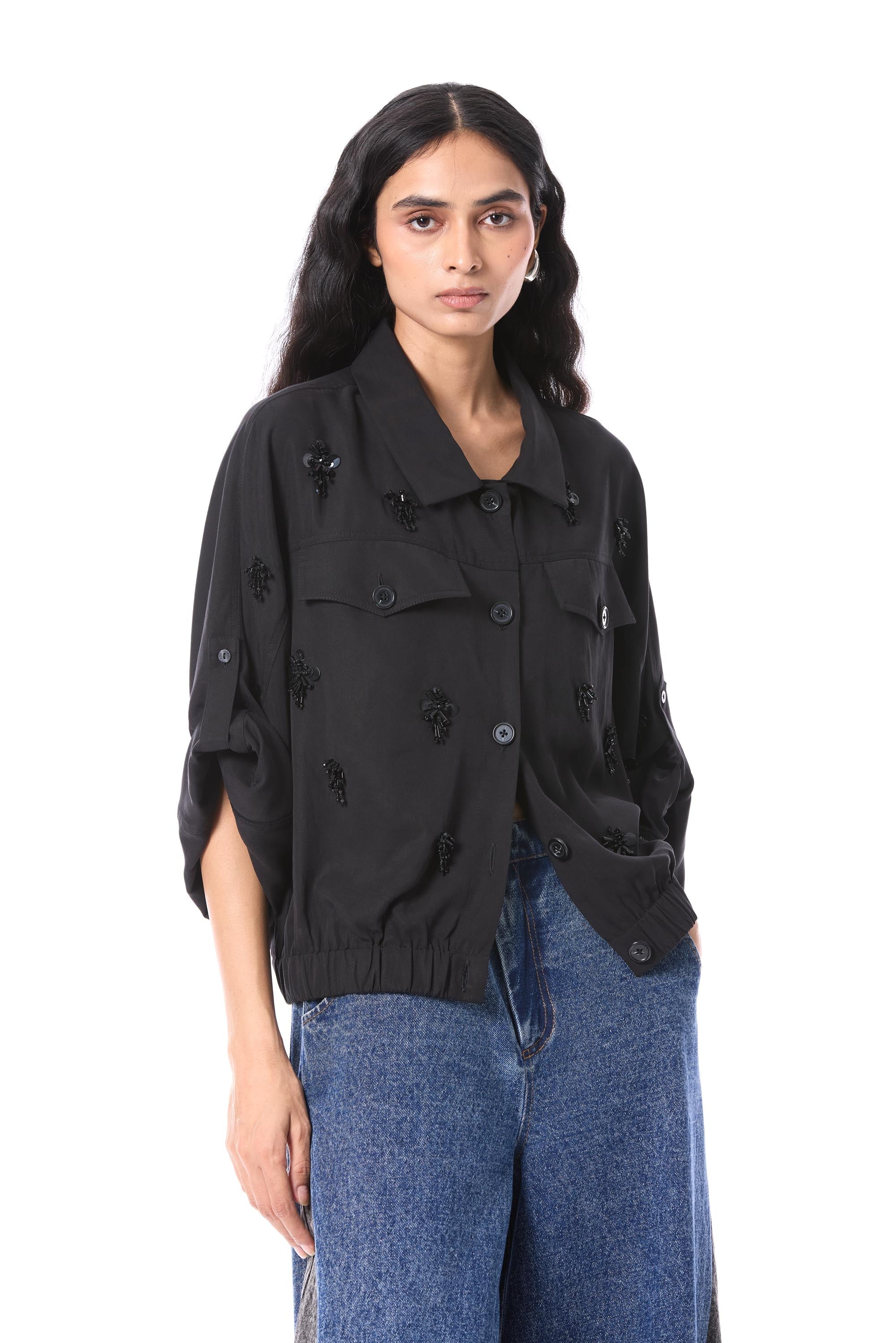 COMET HAZE' EMBELLISHED JACKET - Kanika Goyal Label