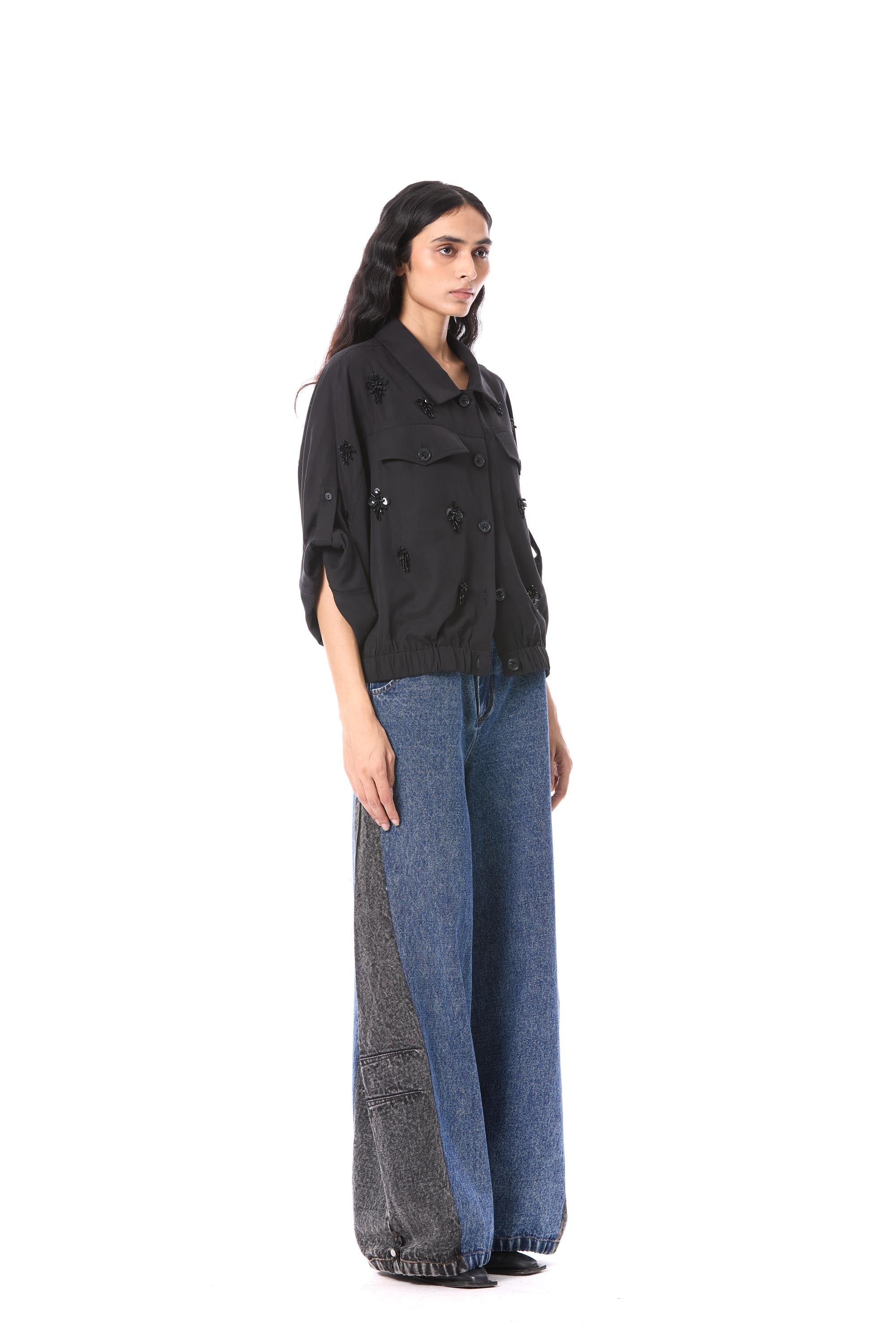 COMET HAZE' EMBELLISHED JACKET - Kanika Goyal Label