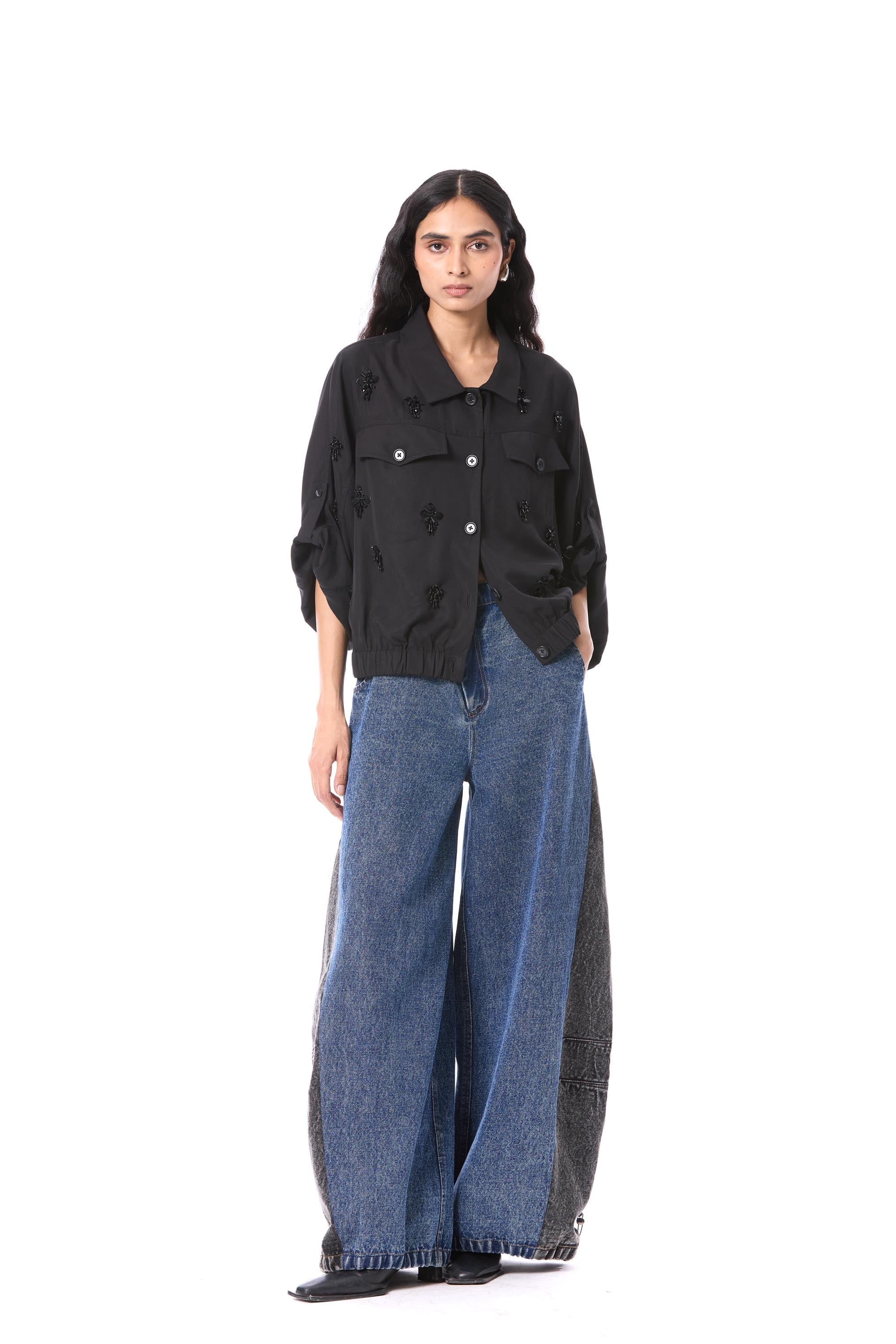 COMET HAZE' EMBELLISHED JACKET - Kanika Goyal Label