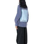 CONCENTRIC CUT' Denim Shirt - Kanika Goyal Label