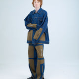 Concentric Cut Utility Denim Jacket - Kanika Goyal Label