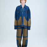Concentric Cut Utility Denim Jacket - Kanika Goyal Label