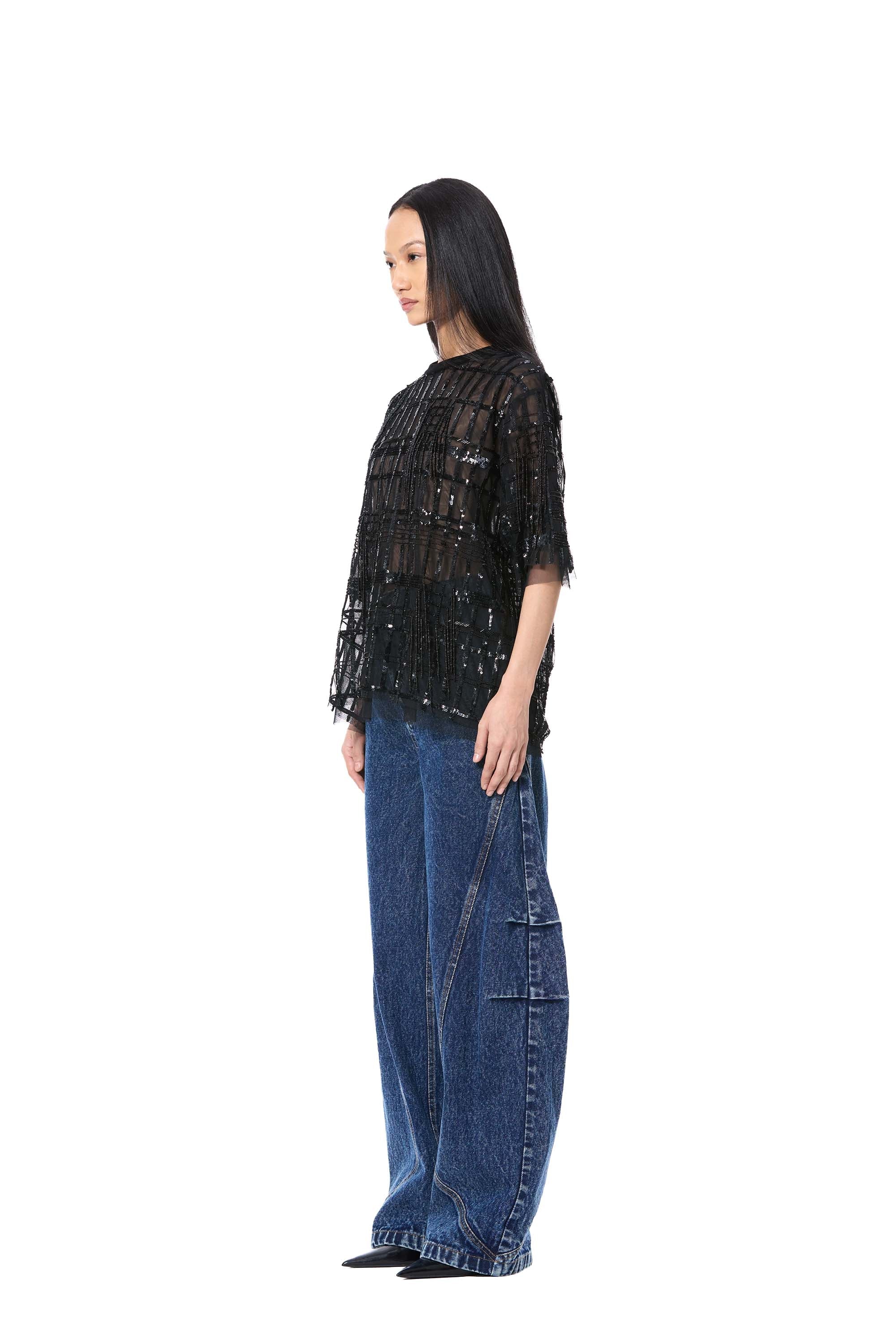 CRISSEL' EMBELLISHED TOP - Kanika Goyal Label