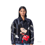 CROSS WIRED' PRINTED BOMBER - Kanika Goyal Label