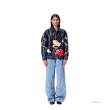 CROSS WIRED' PRINTED BOMBER - Kanika Goyal Label