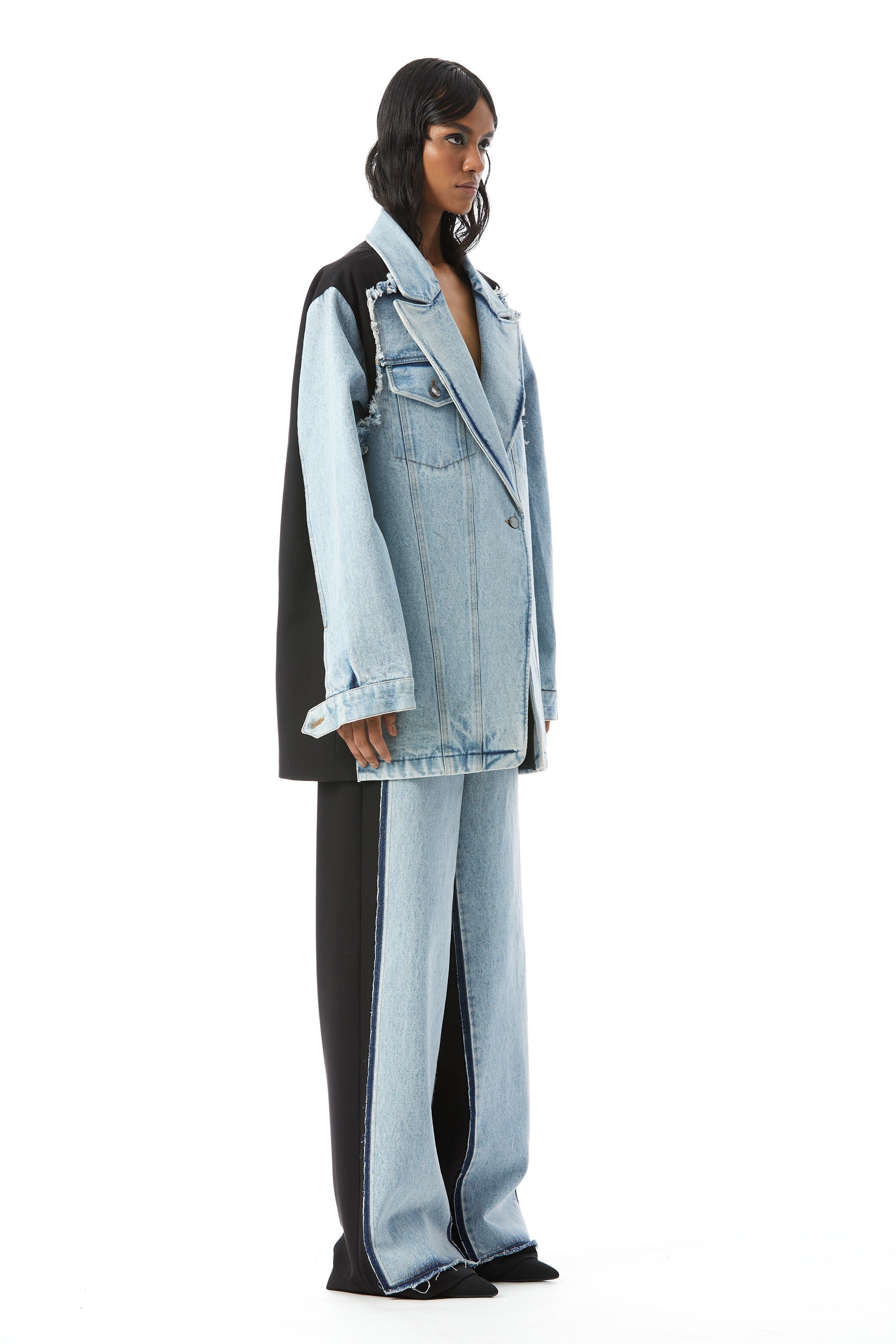 Deconstructed Denim Blazer - Kanika Goyal Label