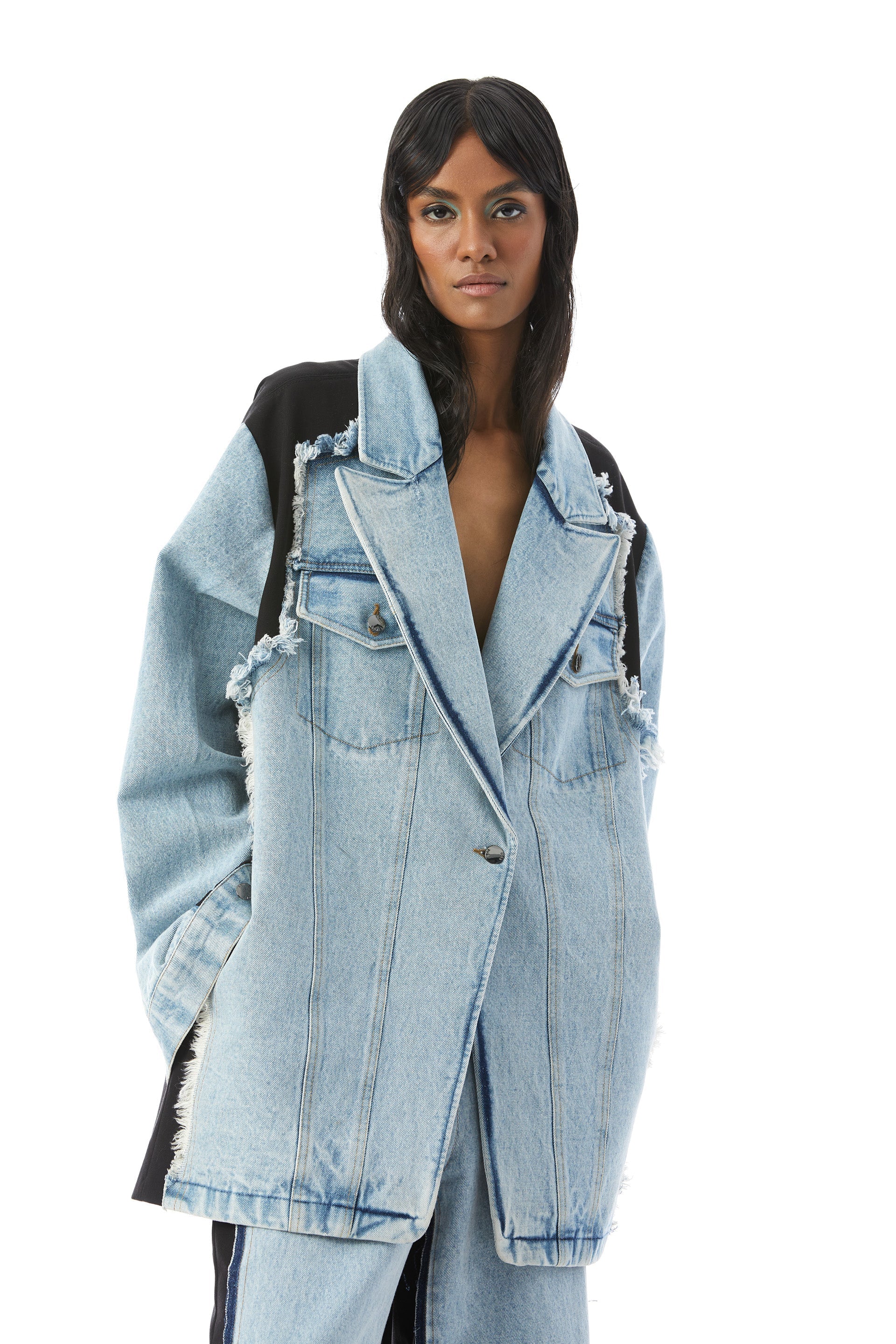 Deconstructed Denim Blazer - Kanika Goyal Label
