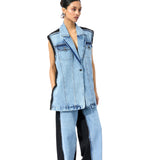 DECONSTRUCTED DENIM JACKET - Kanika Goyal Label
