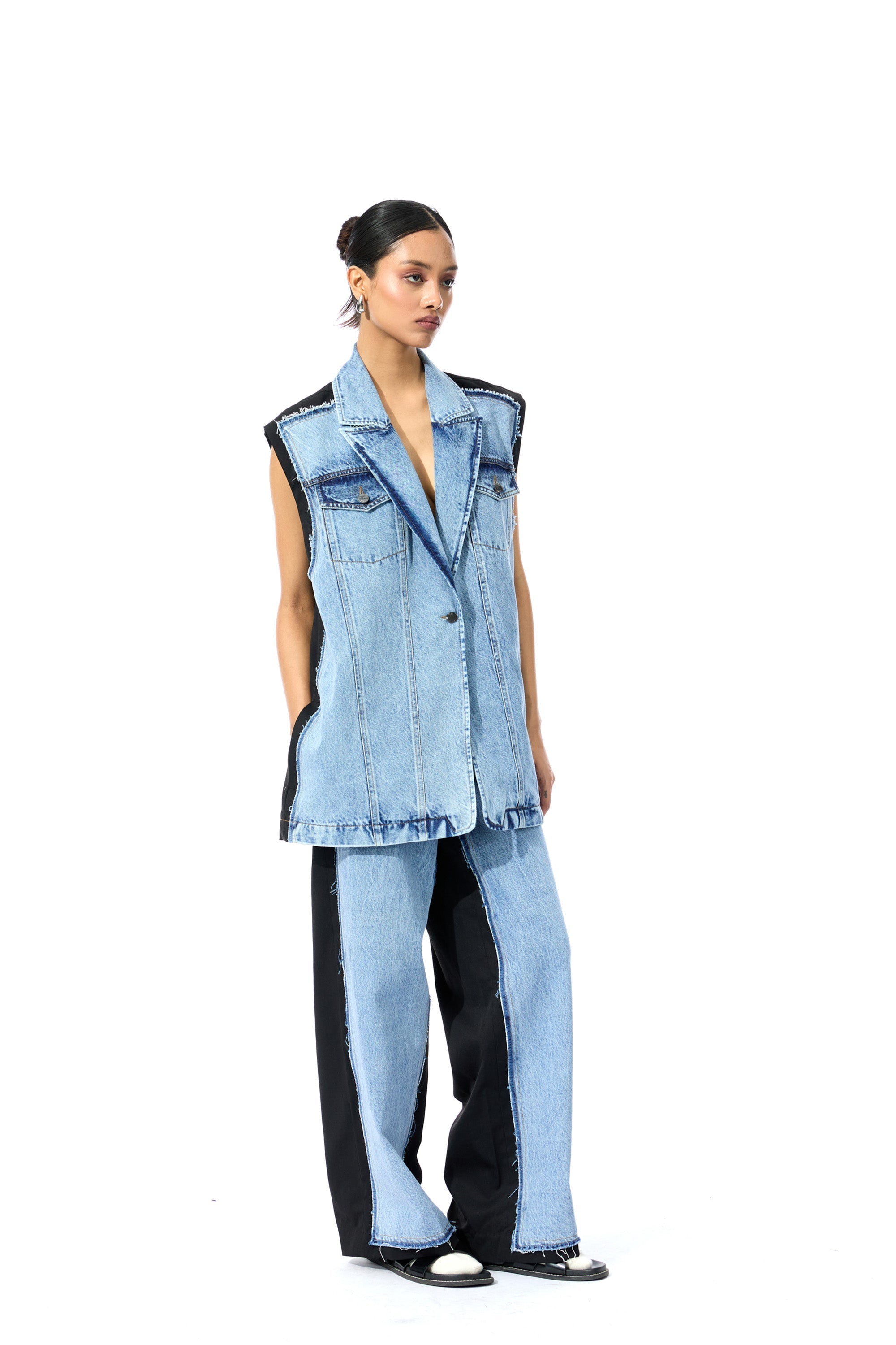 DECONSTRUCTED DENIM JACKET - Kanika Goyal Label
