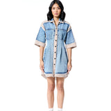 DENIM DRIP DRESS - Kanika Goyal Label