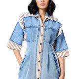 DENIM DRIP DRESS - Kanika Goyal Label