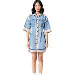 DENIM DRIP DRESS - Kanika Goyal Label