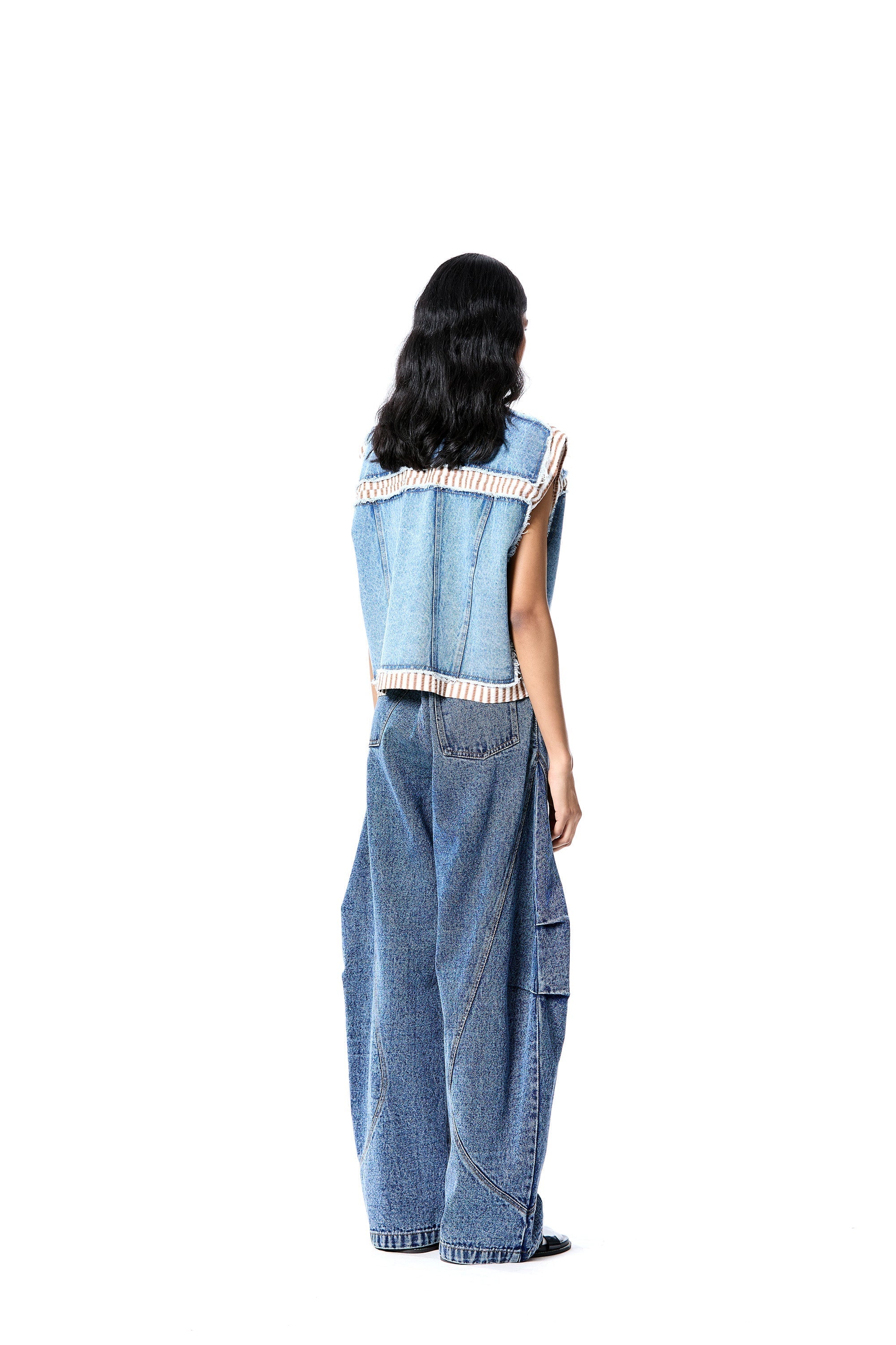 DENIM DRIP' VEST - Kanika Goyal Label