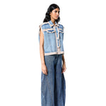 DENIM DRIP' VEST - Kanika Goyal Label