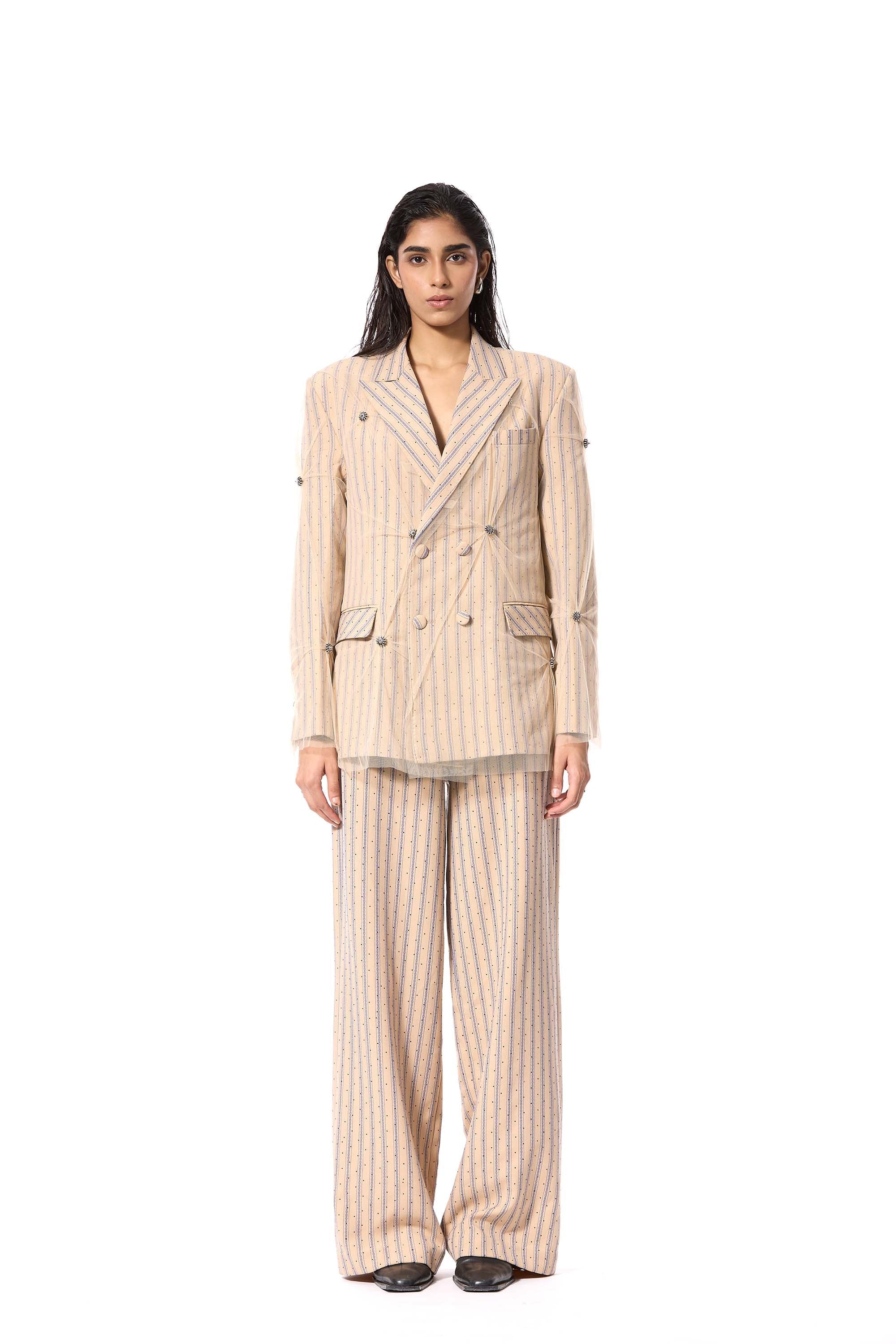 DESERT DISCO' EMBELLISHED BLAZER - Kanika Goyal Label