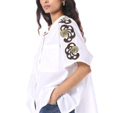 DESERT PLUME' EMBELLISHED SHIRT - Kanika Goyal Label