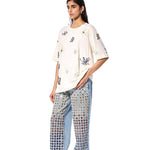 DIAMANTE' EMBELLISHED DENIM PANTS - Kanika Goyal Label