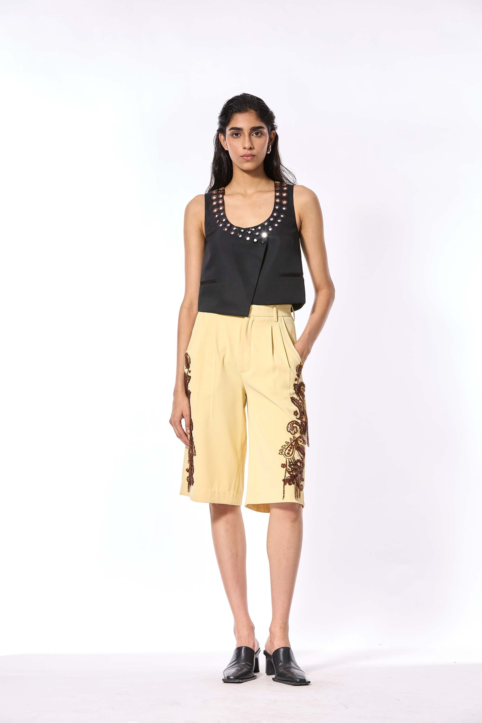 DIAMANTE' EMBELLISHED VEST - Kanika Goyal Label