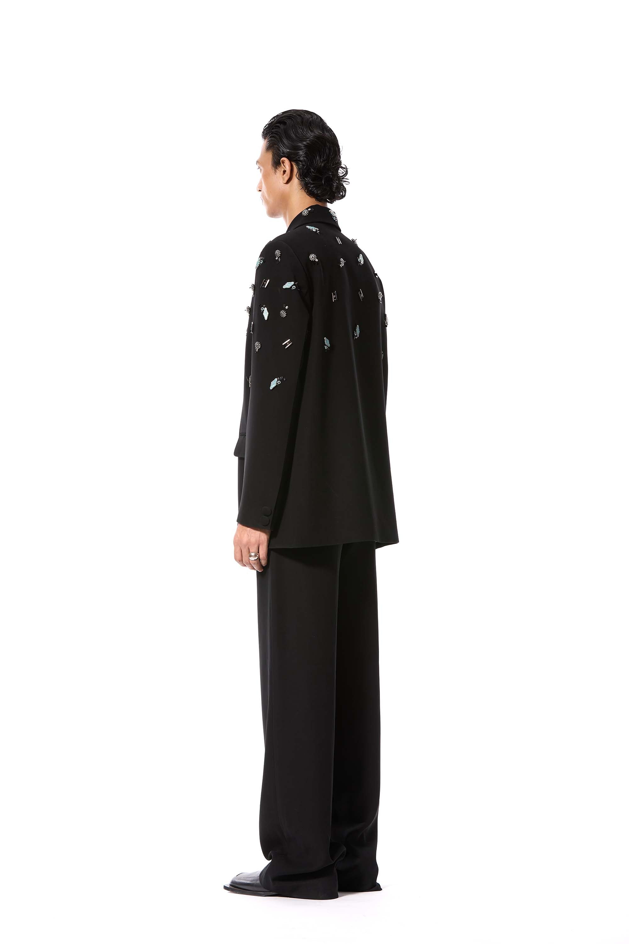 DUSKEI' EMBELLISHED BLAZER - Kanika Goyal Label