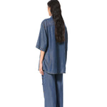 DUSKEI' EMBELLISHED DENIM PANTS - Kanika Goyal Label