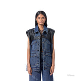 EARCRAFT DENIM VEST - Kanika Goyal Label