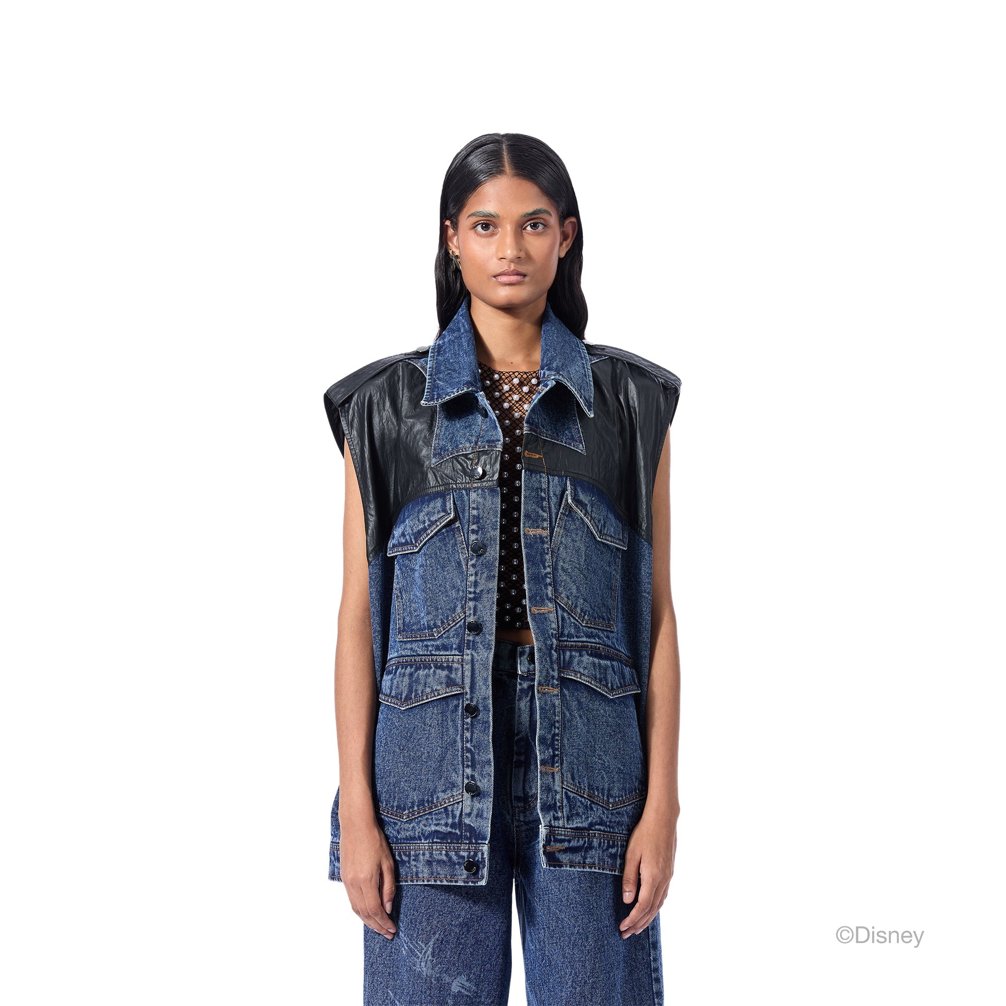 EARCRAFT DENIM VEST - Kanika Goyal Label
