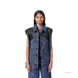 EARCRAFT DENIM VEST - Kanika Goyal Label