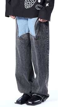 EARSCAPE' DENIM PANT - Kanika Goyal Label