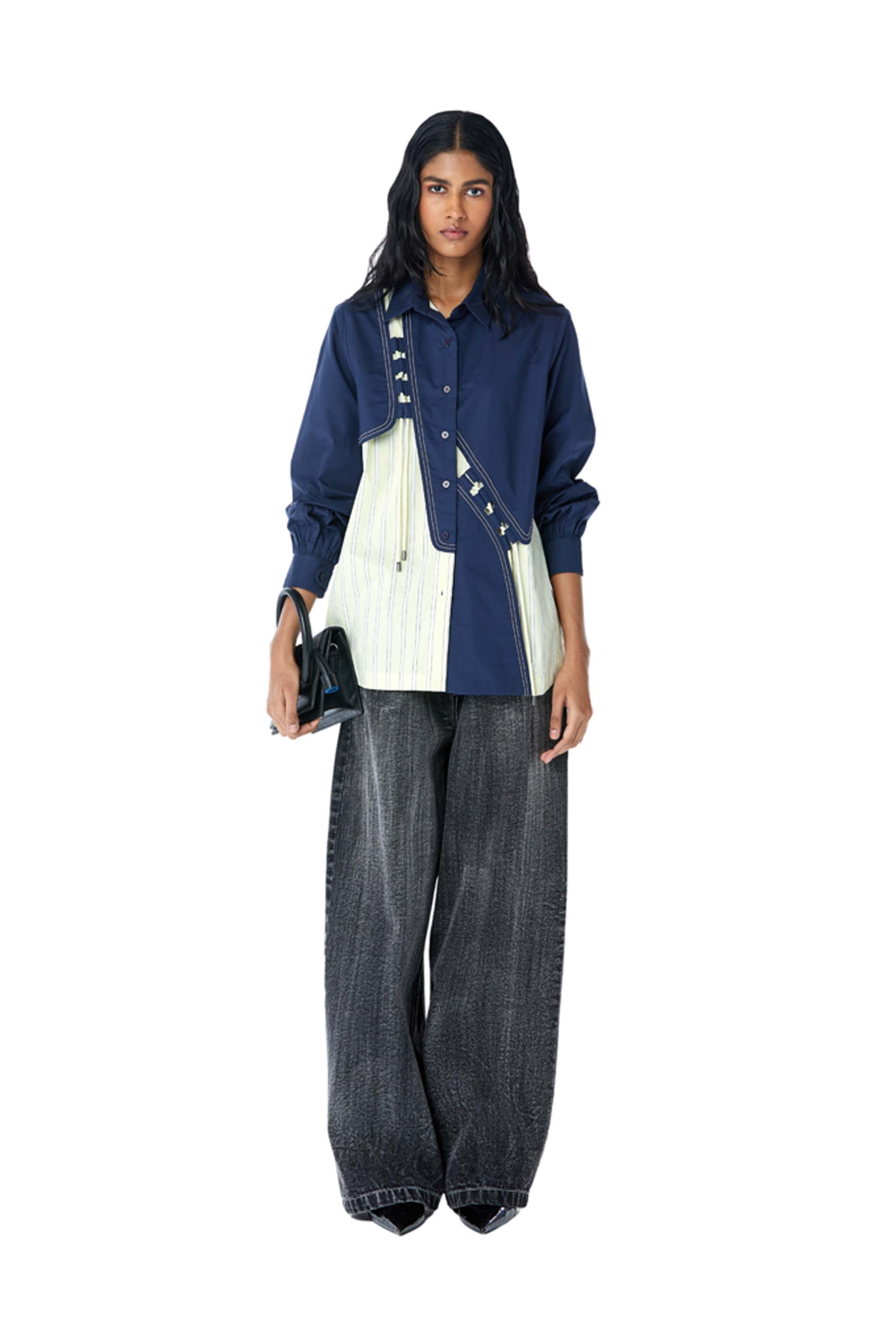 ‘EBONY’ Hybrid Shirt - Kanika Goyal Label