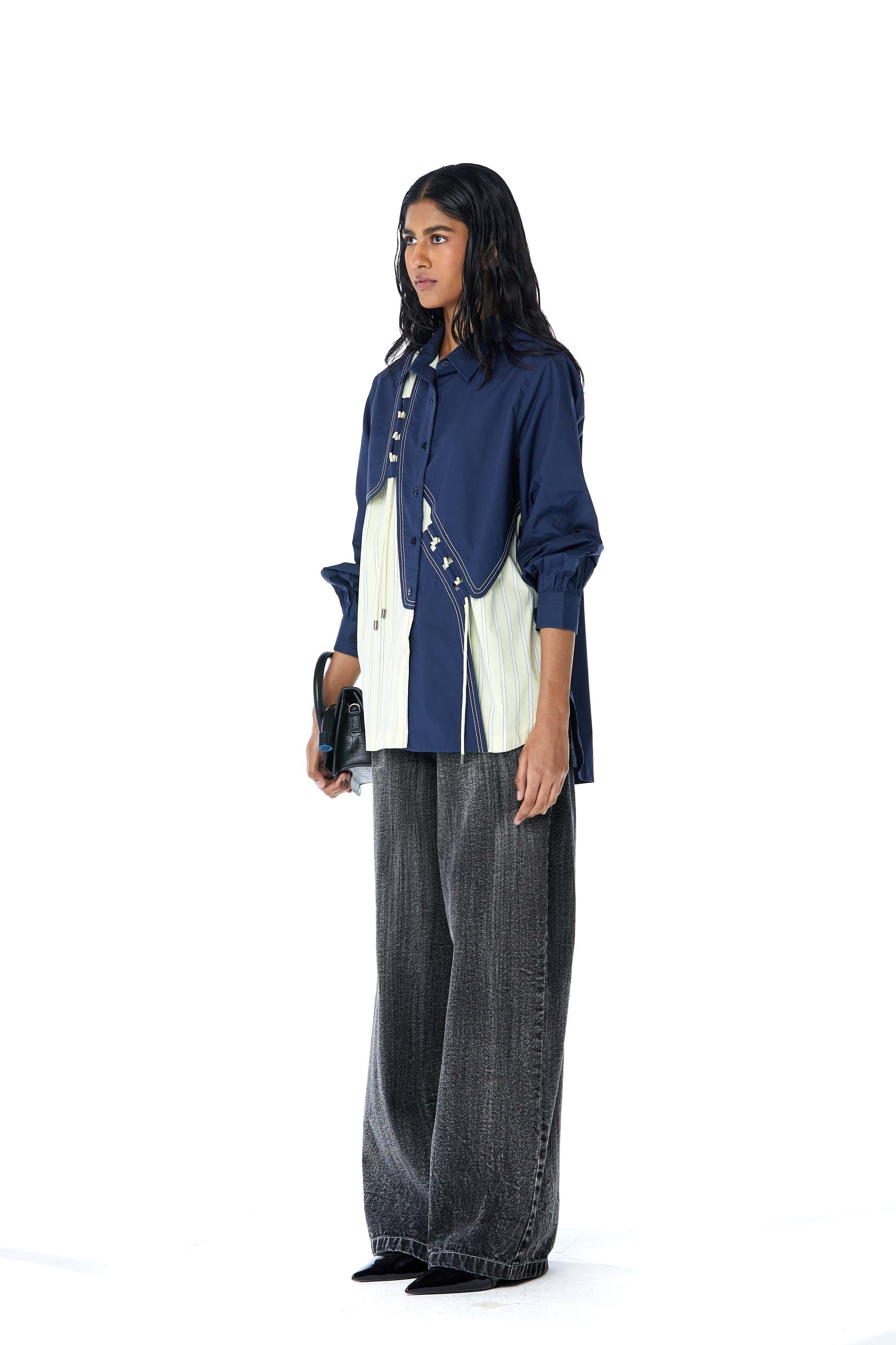 ‘EBONY’ Hybrid Shirt - Kanika Goyal Label
