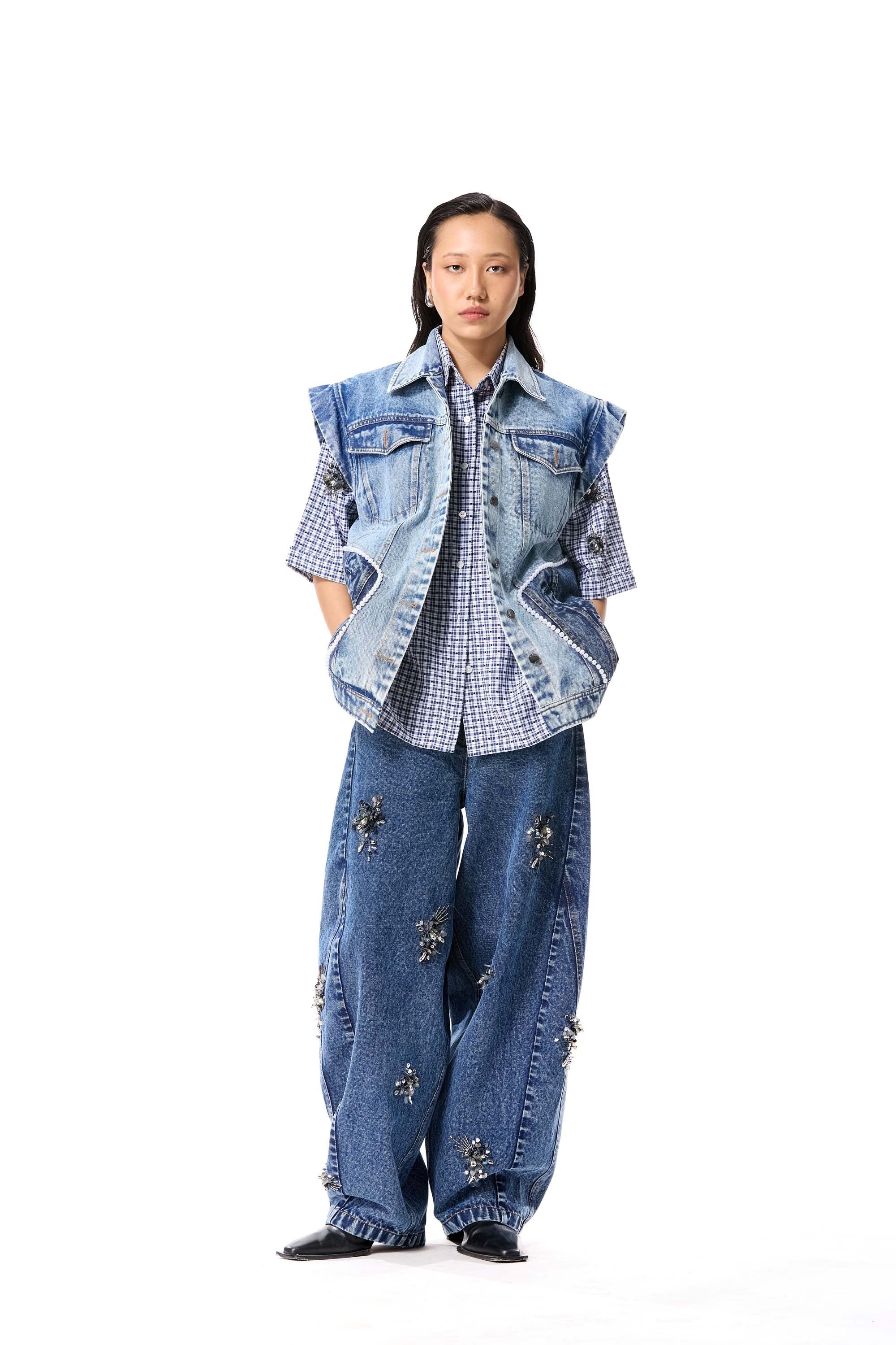 ‘EDEN 2.0’EMBELLISHED VEST - Kanika Goyal Label