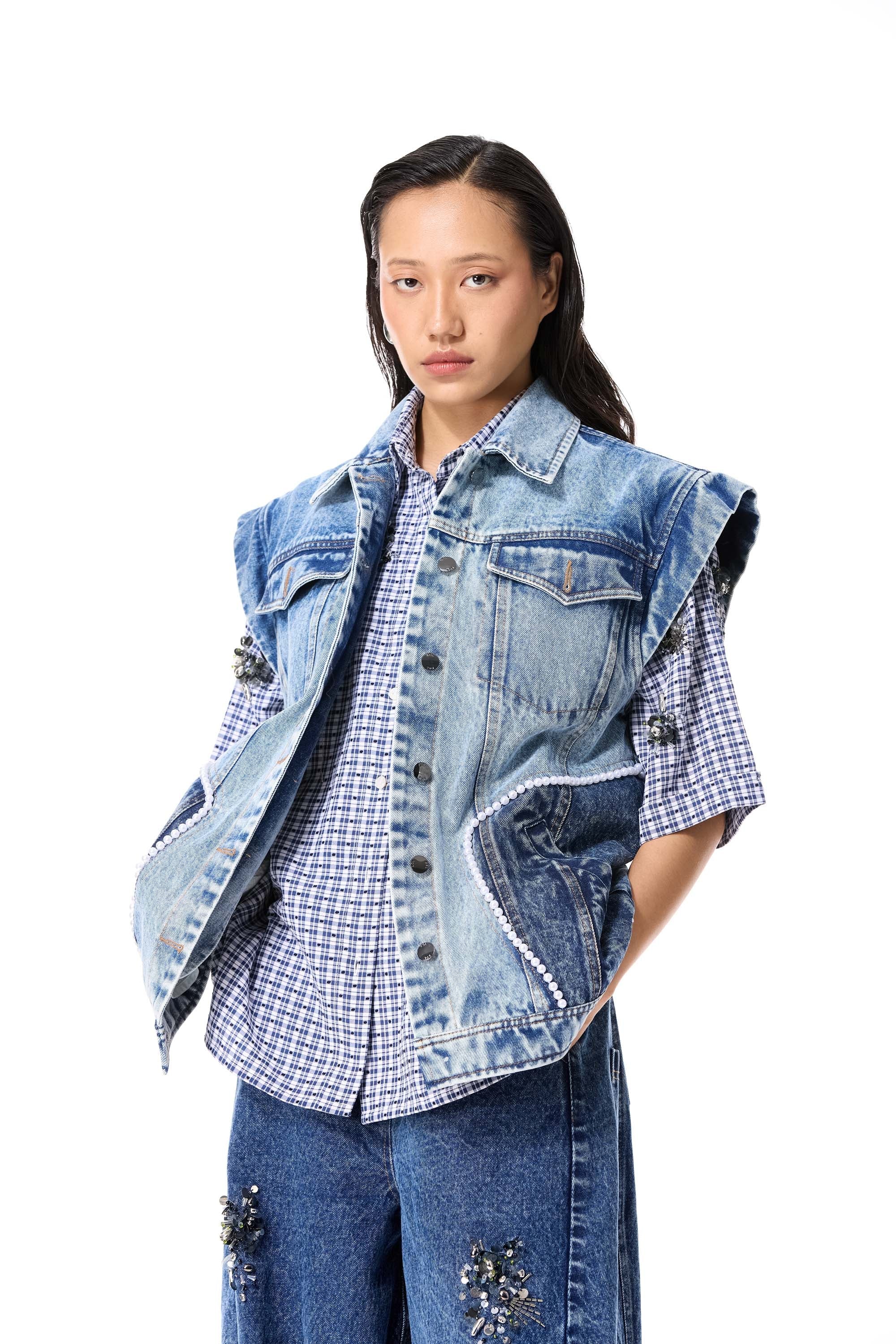 ‘EDEN 2.0’EMBELLISHED VEST - Kanika Goyal Label