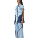 EDEN' Embellished denim vest - Kanika Goyal Label