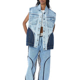 EDEN' Embellished denim vest - Kanika Goyal Label