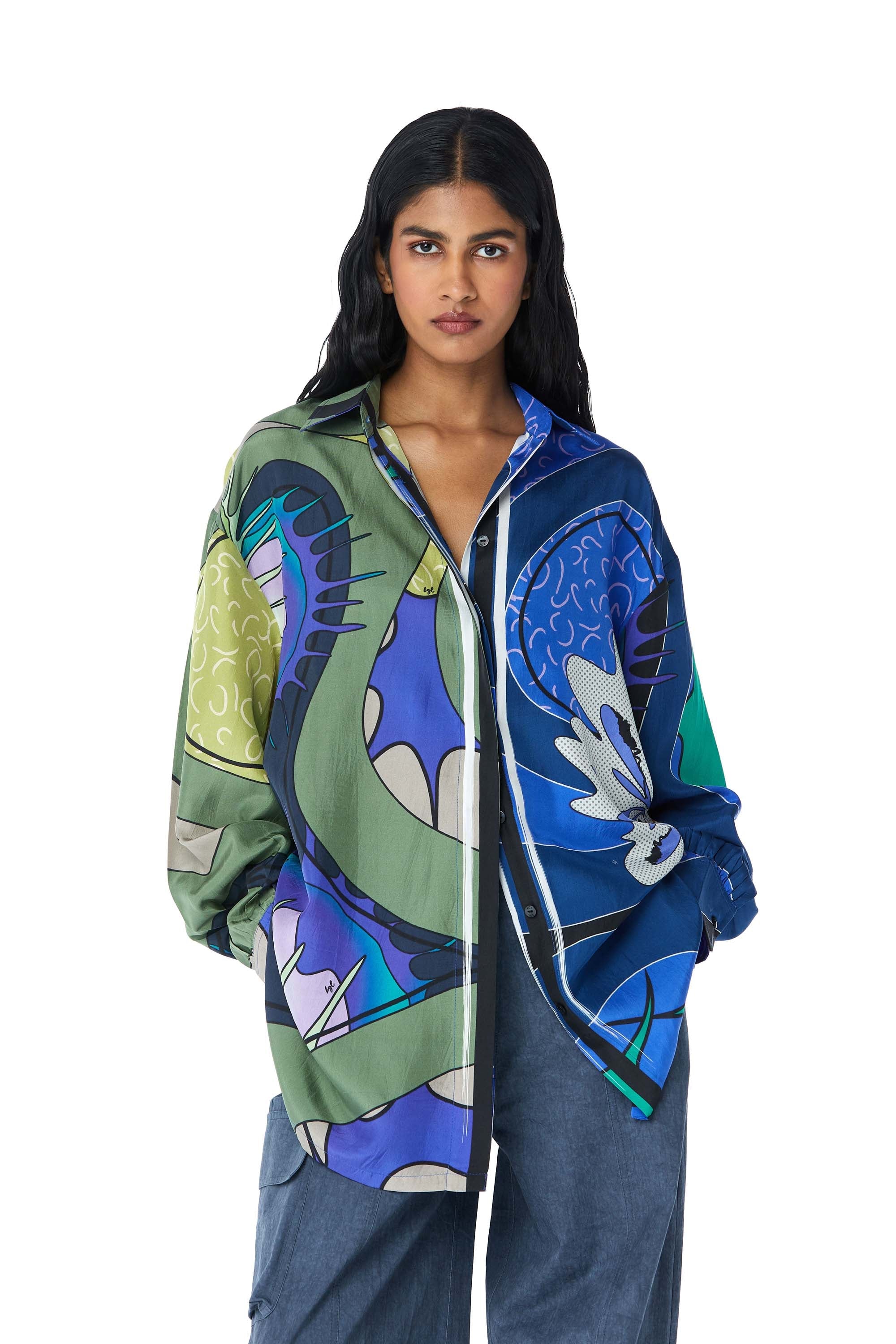 ‘EIRA’ Scarf Shirt - Kanika Goyal Label