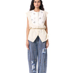 ELECTRIC VOID' EMBELLISHED TOP - Kanika Goyal Label