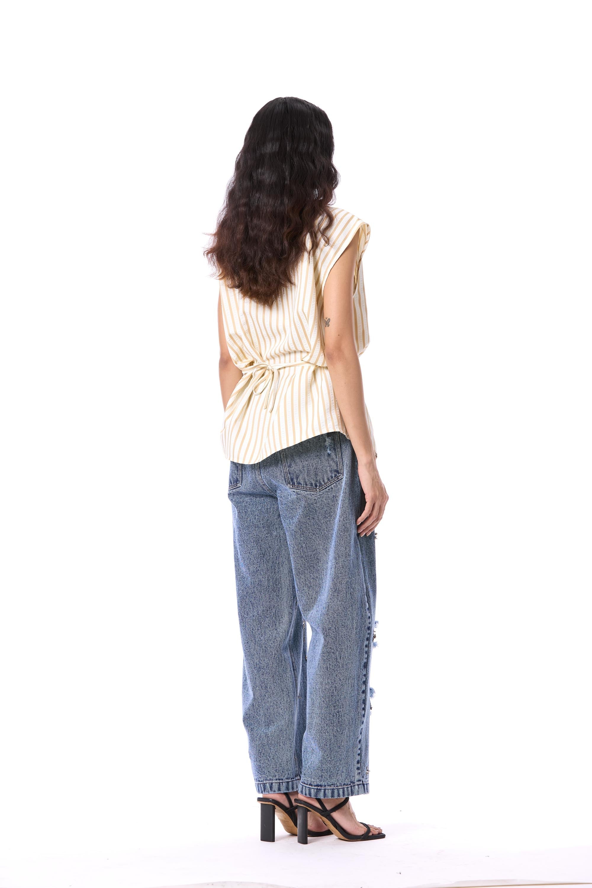ELECTRIC VOID' EMBELLISHED TOP - Kanika Goyal Label