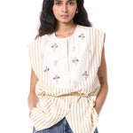 ELECTRIC VOID' EMBELLISHED TOP - Kanika Goyal Label