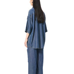 ELIX' EMBELLISHED DENIM SHIRT - Kanika Goyal Label