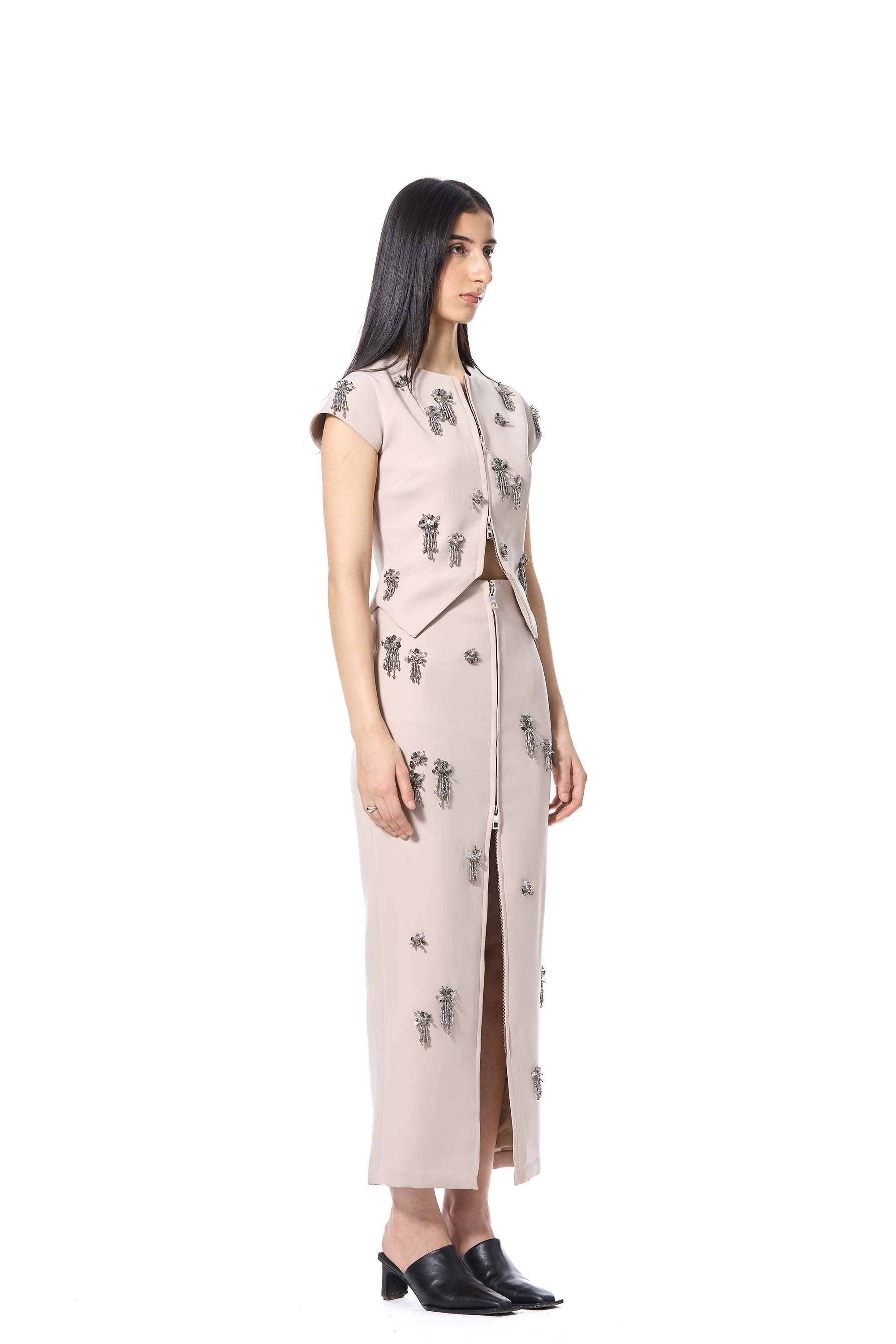 ELOR' EMBELLISHED SKIRT - Kanika Goyal Label